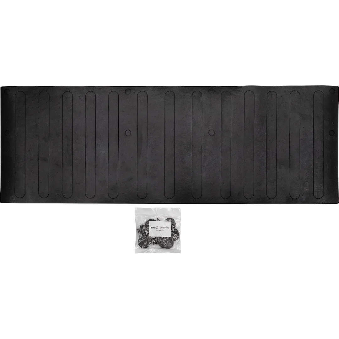 TM T BAGGED – BOOMERANG RU Tailgate Mat, Custom Black Rubber 5/16 Inch Thick